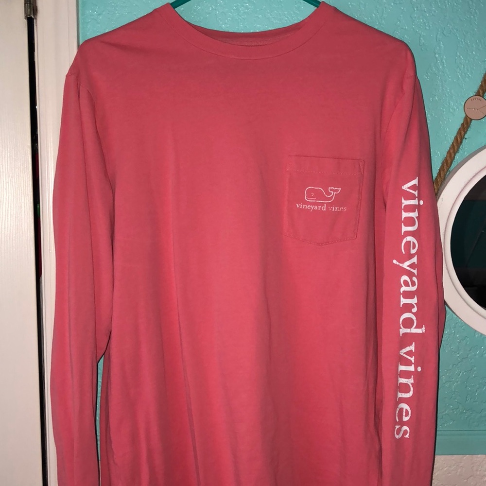 Vineyard Vines long sleeve shirt (coral colored)